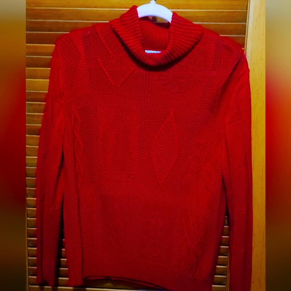 Liz Claireborne Red Turtleneck Sweater